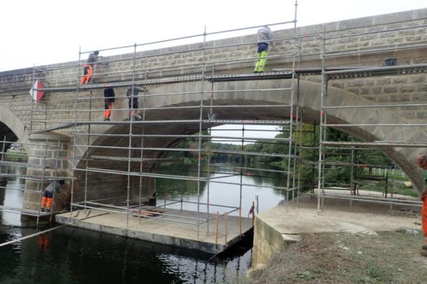 Restauration des maconnerie Pont de Bourg-Charente 6